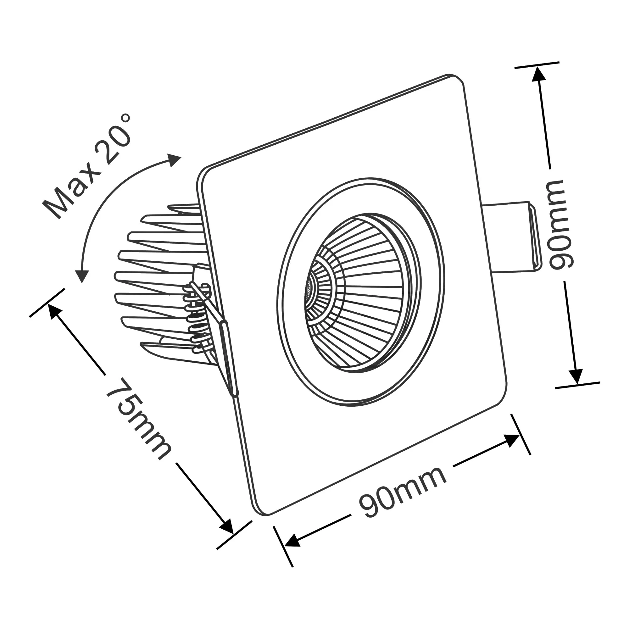 Bare S 12 Recessed Ceiling Luminaires Dlux Round Recess Ceiling